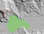 A preliminary map of the landslide area in northwest Washington.