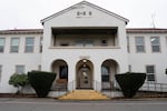 The main building of the MacLaren Youth Correctional Facility in Woodburn, Ore., on Nov. 6, 2025.