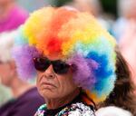 Zawa Bealer Casiaas of Portland watches a drag performance on stage.