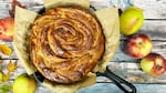 A soft, warm, triple apple-cinnamon babka glazed with cider icing — like apple pie and a cinnamon bun all in one