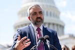 New Mexico Attorney General Raúl Torrez speaks during a news conference on Capitol Hill in Washington, D.C., in April.