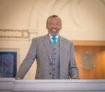 FILE - An undated photo of Leroy E. Bynum, Jr., dean of Portland State University's College of the Arts, at Lincoln Hall, on the PSU campus.