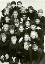 Steve Gonzales is the artistic director of the Jefferson Dancers as well as an alum of the program. In this photo from the 80s, Gonzales poses with his fellow classmates.