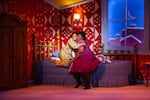 In this provided photo dated March 12, 2024, Flora Hawk, left, is “Peter,” and Lianna Wimberly Williams is “Mama” in Portland Opera's production of "The Snowy Day." In January, the organization announced plans to sell its headquarters to help make ends meet.