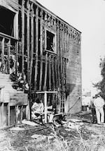 A building that burned during the 1967 protests that historians call the Albina riot. 