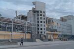 The New Step medical wellness center, destroyed by a Russian missile strike.