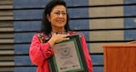 Rosa Floyd, a bilingual kindergarten teacher at Nellie Muir Elementary School in Woodburn, was named the 2023 Oregon Teacher of the Year at a ceremony held on October 5, 2022. 