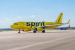 A Spirit Airlines plane prepares to depart from the Austin-Bergstrom International Airport. Spirit filed for Chapter 11 bankruptcy protection after a failed merger attempt and years of financial losses. 