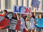 Young fans gathered outside La Defense arena in a Paris suburb Friday to cheer on their new swimming hero, Léon Marchand. He came through for them, winning a fourth gold medal.