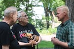 FILE - Eli Arnold, right, is again running for Portland City Council District 4 seat, seen in this provided image from 2024, 