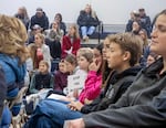 Crook County school district students at a special school board meeting Jan. 6, 2025.