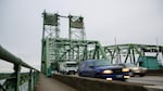 The Interstate 5 bridge connecting Washington and Oregon across the Columbia River as seen from Vancouver, Washington, Saturday, Dec. 15, 2018.