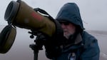 Tim Halloran has been keeping an eye on the puffins of Haystack Rock for nine years as a volunteer for the U.S. Fish and Wildlife Service.