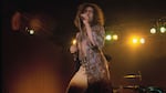British singer Paul Rodgers and band Bad Company perform live at the 1976 Great British Music Festival at Olympia in London in January 1976.