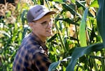 Oregon State University dry farming researcher Lucas Nebert.