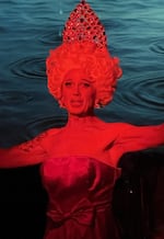 Actor Sean Marlow, shown here in an undated provided photo, performs as Cram Brulee in the one-person play "Death of a Drag Queen." The show originally opened in Portland in December 2025, but it's back for a two-weekend run at The Board Room at Triangle Productions starting July 11.