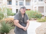 Potential home buyer Christi Lazaroff poses for a portrait outisde an open house in Las Vegas, Nevada on Sept. 20, 2024.