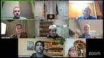 This screenshot of a virtual St. Helens School District school board meeting on Wednesday, Jan. 15 features members of the school board including the current acting superintendent, Steven Webb