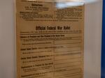 An unused federal war ballot issued in 1944 for absentee voters serving in World War II