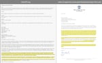 A ChatGPT Log, left, and a letter of support, right, about grant funding for the Lummi Nation sent by Everett Mayor Kim Lund. The highlighted sections were written by ChatGPT.