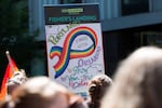 Support for the Orlando LGBT community following last week's tragic mass shooting was a common theme among attendees of Portland's Pride Parade Sunday, June 19, 2016.