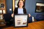 Judy Hoarfrost, shown in her Tigard office on Sept. 19, 2024, was 15 when she played in the ping pong diplomacy games in 1971. 