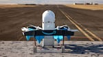 Amazon’s MK30 delivery drone in a provided image. Nov. 2024.