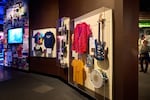 Aritfacts from the 30-year history of Hopless Records on display at the Rock & Roll Hall of Fame and Museum in Cleveland, Ohio. Another 1,000 artifacts are part of a traveling exhibition that will be on display at the Punk Rock Museum in Las Vegas, Nevada on October 17, 2024.