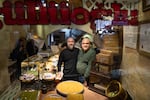Murat (left) and Cevdet Gullu, 6th generation baklava making brothers at Güllüoğlu, their tiny, historic baklava shop in Gaziantep.
