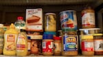 Donated food in the pantry at Right 2 Dream Too.