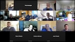 Members of the Commission on Law Enforcement Standards of Conduct and Discipline discuss discipline for officers who intentionally target someone based on them belonging to a protected class on July 12, 2022 in a screenshot during a Zoom meeting.