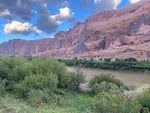 The Colorado River runs through federal BLM land outside Moab, Utah.