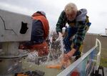 Fixing a hole in a boat isn't easy. Students are taught to get a kit or use bits of wood and rubber they may have lying around.