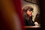 Portland City Commissioner Chloe Eudaly listens to testimony at City Hall in Portland, Ore., on April 4, 2019.