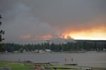 The Grasshopper Fire in Wasco County, seen from Pine Hollow on July 28, 2026.