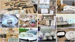 Some of the drugs, guns and cash confiscated by law enforcement in Oregon and western Washington — all from the month of April 2023. Drugs, especially fentanyl, are coming into the state in unprecedented quantities. Photos provided from Vancouver Police Department, U.S. Department of Justice, Deschutes County Sheriff's Office, and Oregon State Police.