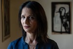 Trauma Psychoanalyst Mairav Roth poses for a portrait in her home in Tel Aviv on September 16.