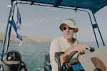 "You've seen a living disaster in front of your eyes," says Jake Ben Zaken, an Israeli who says he operates the only passenger boats on the Dead Sea.