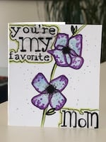 A card Lane Martin sent his mom, Christi, in 2019.
