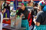 One booth had a large bucket of ice cold water with nuts and bolts at the bottom to demonstrate how cold river water can get and how it limits ​​dexterity.