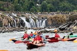 Willamette Falls, a horseshoe-shaped waterfall and the second largest by volume in the United States, holds ancestral and cultural significance to tribes.