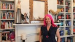 With a personal library like this, it's not hard to imagine author Laini Taylor would write a book about a young, book-loving librarian. The foreign-language translations of Taylor's books alone take up a full corner.