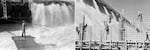 (Left) Native Americans fish for salmon from traditional platforms at Celilo Falls, Oregon, in 1941. The falls and traditional fishing grounds were flooded in 1957 by the opening of the floodgates of the newly completed Dalles Dam. (Right) Grand Coulee dam construction, 1936. 