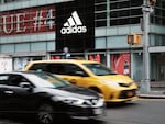 An Adidas store stands in Manhattan on October 25, 2022, in New York City. The company is facing big losses after terminating its relationship with Kanye West.