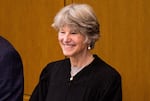 In this file photo from January 2019, Oregon Supreme Court Chief Justice Martha L. Walters addresses the Oregon House of Representatives in Salem, Ore.