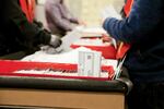 Staff count ballots at the Multnomah County Elections Office in Portland, Ore. on Nov. 6, 2018.