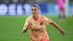 FILE - Portland Thorns FC midfielder Jessie Fleming in action March 13, 2026, in Washington.