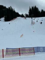 For a Portland-based ski team, some activities were canceled because of the weather. In this photo shared by Liam Palfreyman, ski events have resumed at Mt. Hood Skibowl East on Sunday, Jan. 28, 2024.