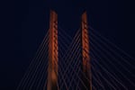 On Monday, June 22, 2015, Trimet conducted a test of the aesthetic lighting system on the Tilikum Crossing. In total, there are 178 LED lights that make up the display.
