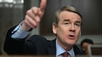 U.S. Senator Michael Bennet, Democrat from Colorado, is shown Jan. 29, 2025, questioning Robert F. Kennedy Jr. during a Senate Finance Committee hearing on Kennedy's nomination to be health and human services secretary.